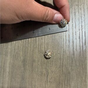 Elegant Gold and Silver Crystal Earrings